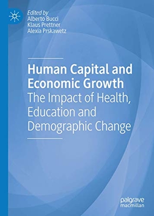Bucci, Alberto / Alexia Prskawetz et al (Hrsg.). Human Capital and Economic Growth - The Impact of Health, Education and Demographic Change. Springer International Publishing, 2019.