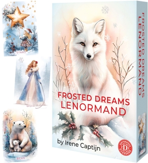 Captijn, Irene. Frosted Dreams Lenormand GB - 38 Lenormand cards, 68-page booklet, folding box. Königsfurt-Urania, 2026.