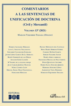 Yzquierdo Tolsada, Mariano. Comentarios a las sentencias de unificación de doctrina civil y mercantil 13 : 2021. Editorial Dykinson, S.L., 2022.