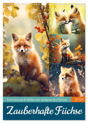 Zauberhafte Füchse (Wandkalender 2024 DIN A3 hoch), CALVENDO Monatskalender
