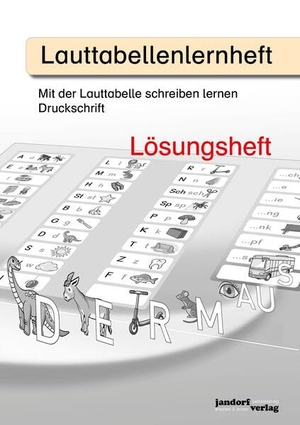 Wachendorf, Peter. Lauttabellenlernheft (Druckschrift) (Lösungsheft) - Mit der Lauttabelle schreiben lernen (Druckschrift) (Lösungsheft). jandorfverlag, 2026.