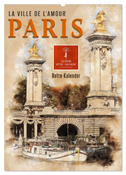 Paris - la Ville de l'amour (Wandkalender 2024 DIN A2 hoch), CALVENDO Monatskalender