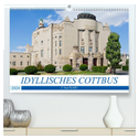 IDYLLISCHES COTTBUS (hochwertiger Premium Wandkalender 2024 DIN A2 quer), Kunstdruck in Hochglanz
