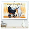 Lustiger Katzenkalender (hochwertiger Premium Wandkalender 2024 DIN A2 quer), Kunstdruck in Hochglanz