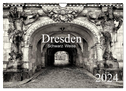 Dresden Schwarz Weiss 2024 (Wandkalender 2024 DIN A4 quer), CALVENDO Monatskalender