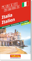 Hallwag Strassenkarte Italien 1:1 Mio.