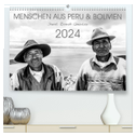 Menschen aus Peru und Bolivien (hochwertiger Premium Wandkalender 2024 DIN A2 quer), Kunstdruck in Hochglanz