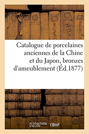 Bloche, Arthur. Catalogue de Porcelaines Anciennes de la Chine Et Du Japon, Bronzes d'Ameublement. Hachette Livre, 2021.