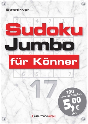 Krüger, Eberhard. Sudokujumbo für Könner 17 - mittlerer bis hoher Schwierigkeitsgrad. Bassermann, Edition, 2026.