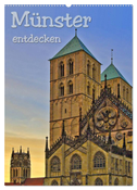 Münster entdecken (Wandkalender 2024 DIN A2 hoch), CALVENDO Monatskalender