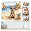 Erdmännchen in Italien (hochwertiger Premium Wandkalender 2025 DIN A2 quer), Kunstdruck in Hochglanz