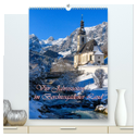 Vier Jahreszeiten im Berchtesgadener Land (hochwertiger Premium Wandkalender 2025 DIN A2 hoch), Kunstdruck in Hochglanz