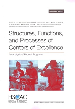 Stapleton, Patricia A / Sargent, Matthew et al. Structures, Functions, and Processes of Centers of Excellence - An Analysis of Federal Programs. RAND Corporation, 2024.