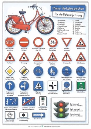 Momm, Helga. Meine Verkehrszeichen - Lernposter 70 x 100cm, abwaschbar durch UV-Lack-Beschichtung. F&M Verlag UG, 2026.