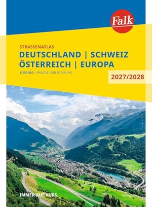 Falk Straßenatlas 2027/2028 Deutschland, Schweiz, Österreich 1:300.000 - Autoatlas mit Europa 1:4,5 Mio.. Mairdumont, 2026.