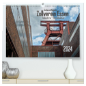 Zeche und Kokerei Zollverein Essen: Industrie-Architektur (hochwertiger Premium Wandkalender 2024 DIN A2 quer), Kunstdruck in Hochglanz