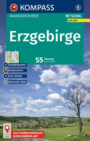 Hähle, Sven. KOMPASS Wanderführer Erzgebirge, 55 Touren mit Extra-Tourenkarte - GPS-Daten zum Download. Kompass Karten GmbH, 2026.