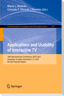 Applications and Usability of Interactive TV
