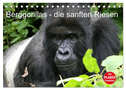 Berggorillas - die sanften Riesen (Tischkalender 2024 DIN A5 quer), CALVENDO Monatskalender