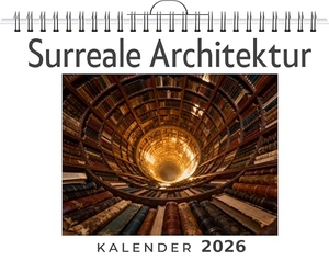 Lang, Mia. Surreale Architektur - Wandkalender 2026, Kalender DIN A4 quer, Monatskalender im Querformat mit Kalendarium, das perfekte Geschenk. FlipFlop, 2025.