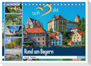 Rund um Bayern (Tischkalender 2024 DIN A5 quer), CALVENDO Monatskalender