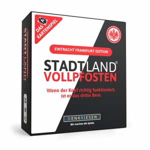 Görz, Denis / Ricardo Barreto. DENKRIESEN - STADT LAND VOLLPFOSTEN® - Das Kartenspiel - Eintracht Frankfurt EDITION - "Wenn der Kopf richtig funktioniert, ist er das dritte Bein." - Wenn der Kopf richtig funktioniert, ist er das dritte Bein.. D&R DENKRIESEN GmbH, 2025.