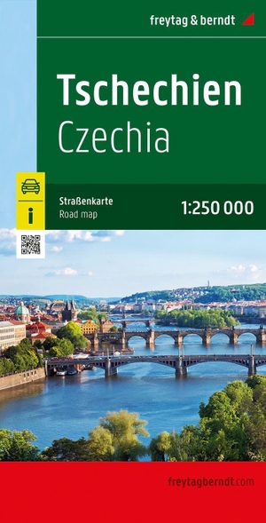 Tschechien, Straßenkarte 1:250.000, freytag & berndt. Freytag + Berndt, 2022.