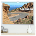 Colorado - Höhenrausch mit dem Rennrad (hochwertiger Premium Wandkalender 2024 DIN A2 quer), Kunstdruck in Hochglanz