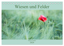 Wiesen und Felder (Tischkalender 2024 DIN A5 quer), CALVENDO Monatskalender