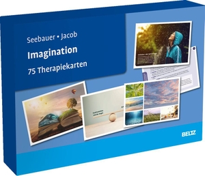 Seebauer, Laura / Gitta Jacob. Imagination - 75 Therapiekarten. Mit 32-seitigem Booklet in hochwertiger Klappkassette, Kartenformat 16,5 x 24 cm. Beltz Verlagsgruppe, 2024.
