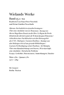 Christoph Martin Wieland: Werke