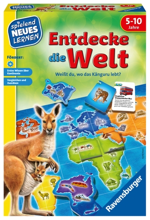 Baars, Gunter. Entdecke die Welt - Weißt du, wo das Känguru lebt?. Ravensburger Spieleverlag, 2018.