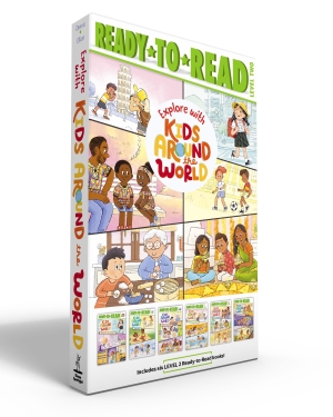 Various. Explore with Kids Around the World (Boxed Set) - School's in Session; Game On!; What's Cooking?; The World's Wonders; Getting All Dressed Up!; Celebrate Every Day!. Simon Spotlight, 2026.
