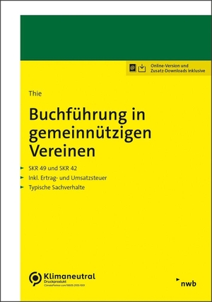 Thie, Bernhard. Buchführung in gemeinnützigen Vereinen. NWB Verlag, 2023.