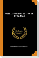 Odes ... From 1747 To 1780, Tr. By W. Nind