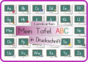 Momm, Helga. Mein Tafel ABC in Druckschrift - Lernkarten DINA 4 auf 300g Bilderdruck. E&Z Verlag GmbH, 2024.