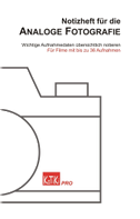 Notizheft für die Analoge Fotografie