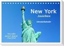 New York Ansichten - Literaturkalender (Tischkalender 2025 DIN A5 quer), CALVENDO Monatskalender