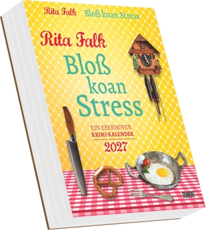 Neumann Verlage GmbH & Co KG (Hrsg.). Rita Falk - Bloß koan Stress 2027 - Tagesabreißkalender 12,5x16 cm mit Zitaten, Rezepten und Bayrisch-Lektionen. Neumann Verlage GmbH & Co, 2026.