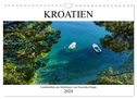 Kroatien - Landschaften am Mittelmeer (Wandkalender 2024 DIN A4 quer), CALVENDO Monatskalender