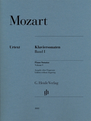 Mozart, Wolfgang Amadeus. Klaviersonaten 1 br., Urtext - Ausgabe ohne FS, Klavier zu zwei Händen; ; Tasteninstrumente; Klavier; Ausgabe ohne Fingersatz;. Henle, G. Verlag, 2017.