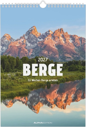 Neumann Verlage GmbH & Co KG (Hrsg.). Berge 2027 - Wochenkalender 23,7x34 cm mit 53 Berglandschaften, passenden Ausflugstipps und Spiralbindung. ALPHA EDITION GmbH, 2026.
