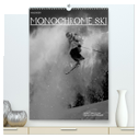 Monochrome Ski (hochwertiger Premium Wandkalender 2025 DIN A2 hoch), Kunstdruck in Hochglanz