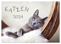 Katzen 2024 (Wandkalender 2024 DIN A3 quer), CALVENDO Monatskalender