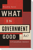 What Is Government Good At?