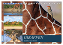 Giraffen - Sanftheit und Anmut (Tischkalender 2025 DIN A5 quer), CALVENDO Monatskalender