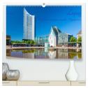 Leipzig Die Sachsenmetropole mit großer Vergangenheit (hochwertiger Premium Wandkalender 2024 DIN A2 quer), Kunstdruck in Hochglanz