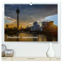 Düsseldorf - Impressionen (hochwertiger Premium Wandkalender 2025 DIN A2 quer), Kunstdruck in Hochglanz
