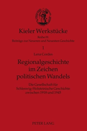 Cordes, Lena. Regionalgeschichte im Zeichen politischen Wandels - Die Gesellschaft für Schleswig-Holsteinische Geschichte zwischen 1918 und 1945. Peter Lang, 2011.