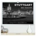 Stuttgart bei Nacht (hochwertiger Premium Wandkalender 2024 DIN A2 quer), Kunstdruck in Hochglanz